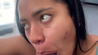 Latina Eats Big Cock For Cuckold Boyfriend