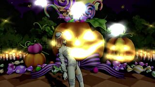 mmd happy halloween dance with ibaraken kasen