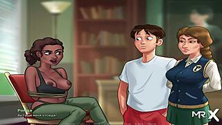 Summertimesaga - Headmistress Punishes Students with Intense Creampie in E2 10