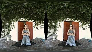 Sovereign Syre showcases her big hairy ass and tits in Milfvr reality tour with big cock.