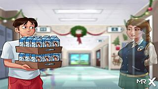 Summertimesaga - Headmistress Punishes Students with Intense Creampie in E2 10