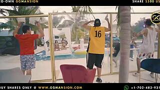 Brunette Latina flaunts her big ass in lingerie.