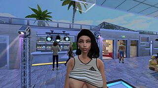 Lorena Sanchez feels passionate in this Sims4 parody scene