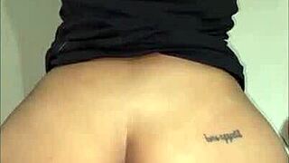 latina friend shows thongs to provoke in doggystyle