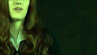 Cute lass patiently awaits her lusty teacher in the classroom setting