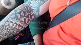 Fodi a Loira Gostosa Dentro do Carro e Dei Leitinho na Boca Dela