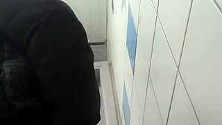 Soloboy gets it on with dildo in public toilet