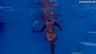 Emily Ross fucks in and out of pool.
