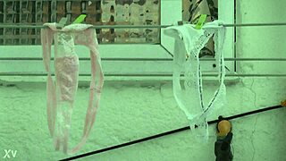 Hot Neighbor's Thong Caught on Cam!