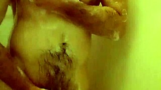 pissing and masturbating in the shower intensely