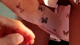 Spying On My Stepsister While She Lets Me Touch Her Pussy