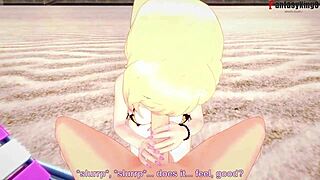 marin kitagawa on the beach hentai pov my dress-up darling short full on red.