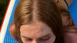 Real lake encounter with cum on face?