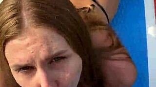 Real lake encounter with cum on face?