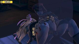 hentai 3d hs13: two teen 18+ babes giving blowjobs and doggystyle creampie to lucky guy 😍