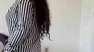 Hey, wanna see this Spanish teen flaunt her curves?  