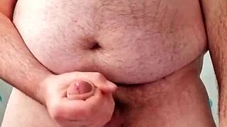 chubby guy explores dildo fucking and cums in this gay compilation
