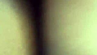 Blonde BBW fucks ebony in missionary with big black cock until cum on pussy.