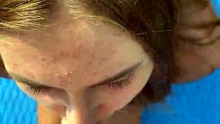 Real lake encounter with cum on face?