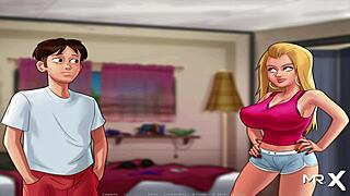 Summertimesaga - you deserve to see my tits, teen milf babe in hentai style