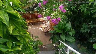 lady milf assfucking in the labyrinth with fans?