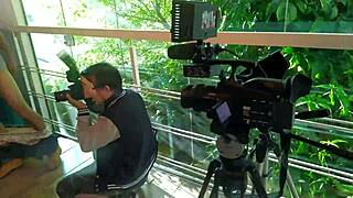 lady milf assfucking in the labyrinth with fans?