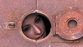 Rough bondage sex with sloppy blowjob