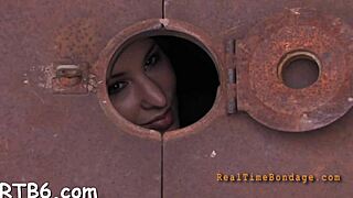 Rough bondage sex with sloppy blowjob