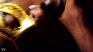 Goldie receives oral and facial from old bbw