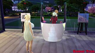 Hinata's friend sunade begs madara to finish inside her