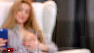 Sonia Sweet, blonde in stockings, gets drilled hard!