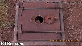 Rough bondage sex with sloppy blowjob