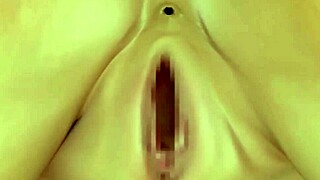 3D video of big titted babe gets creampied by older man