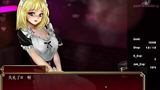 Blonde Teen Giving Oral To Anime Character Leading To Orgasm