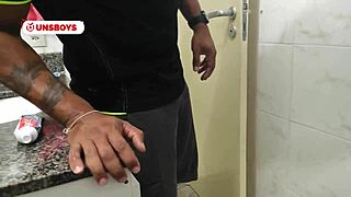 Football Player Drills Naughty Guy in Lingerie for Raw Bareback Action