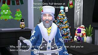 Santa Fucks Naughty Girl in Hardcore Cumshot Doggystyle