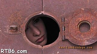 Rough bondage sex with sloppy blowjob