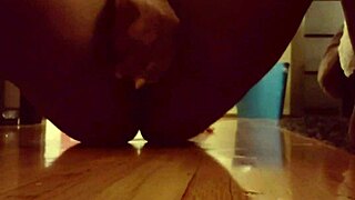 Self pleasuring with a dildo