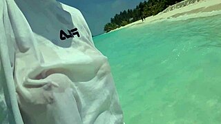 Extreme hot slut plays wet ass and pussy outdoor