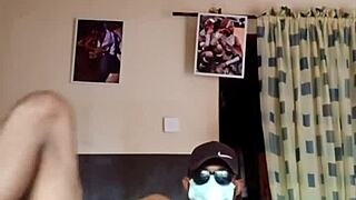 Hot Nigerian Guy Wanks Hard and Shows Tight Asshole at Home