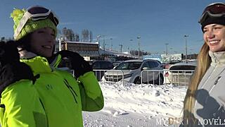 Hey, check this out! Hubby and wife lure ski instructor into a dirty MFF threesome!