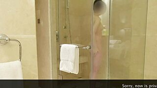 Clear Teaching Assistant Bathes and Showers in Luxury Hotel