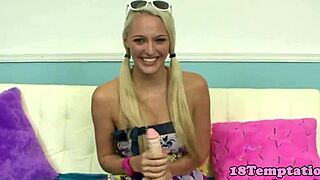 just a pigtailed amateur teen 18+ givin’ a wild pov blowjob... damn!