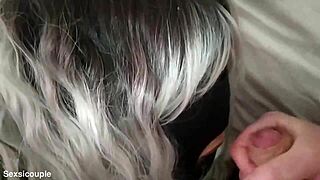 She SWALLOWS cum from husband and friend