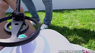 Kinky Teen Gets Anal Drilled with Big Dildo Before Throatfuck