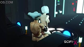 hot futa shemale dominates sexy blonde