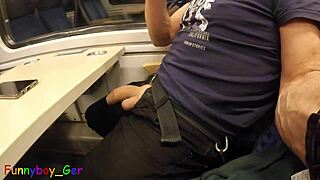 On The Moving Train I Attempted My Third Cumshot Of The Day But Was Interrupted When The Train Station Arrived