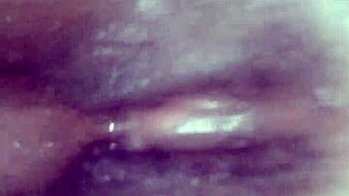 Can you see that fat juicy ebony pussy squirting close up?