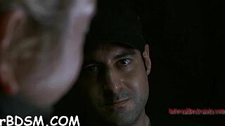 Bdsm slave bent over for cock.