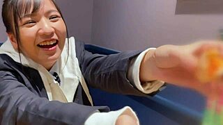 japanese teen slut rides hard for wild orgasm